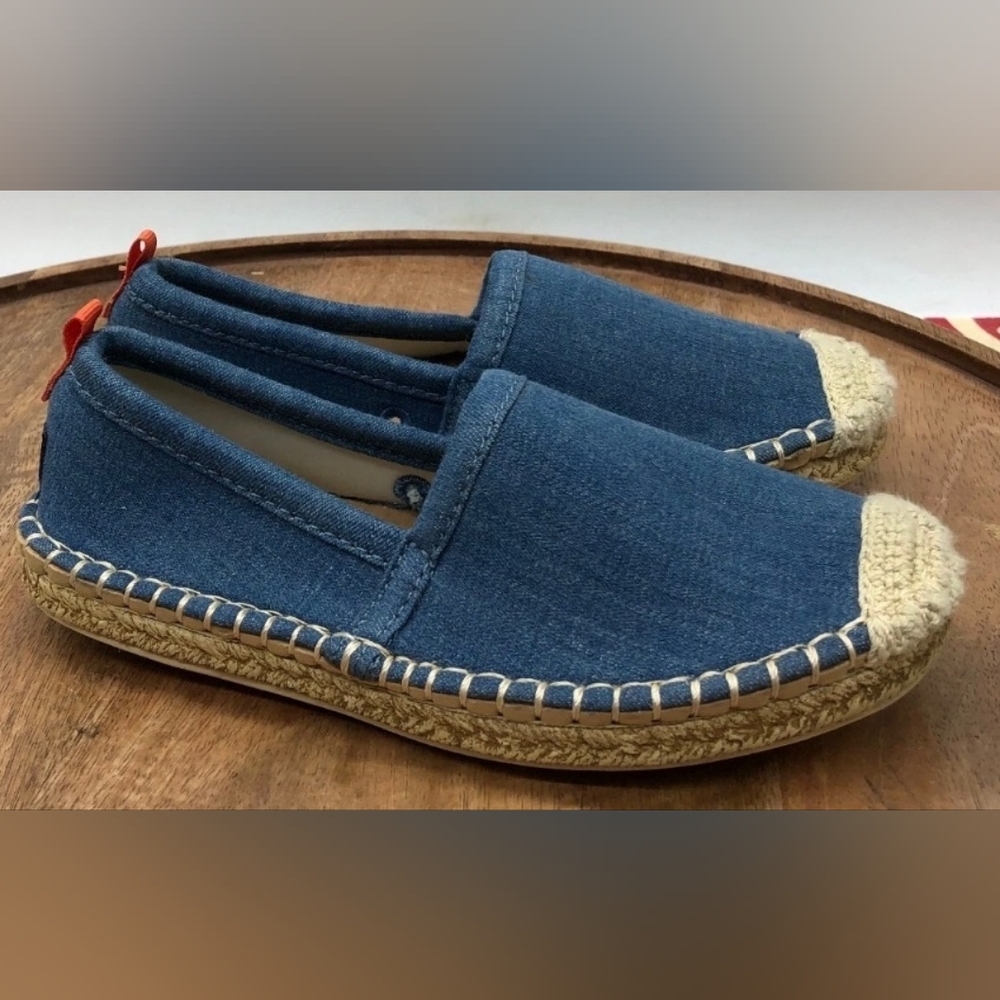Seastar Beachwear Casual Blue Denim Bayside Classic Espadrille Flats, Sz 8! 🍁